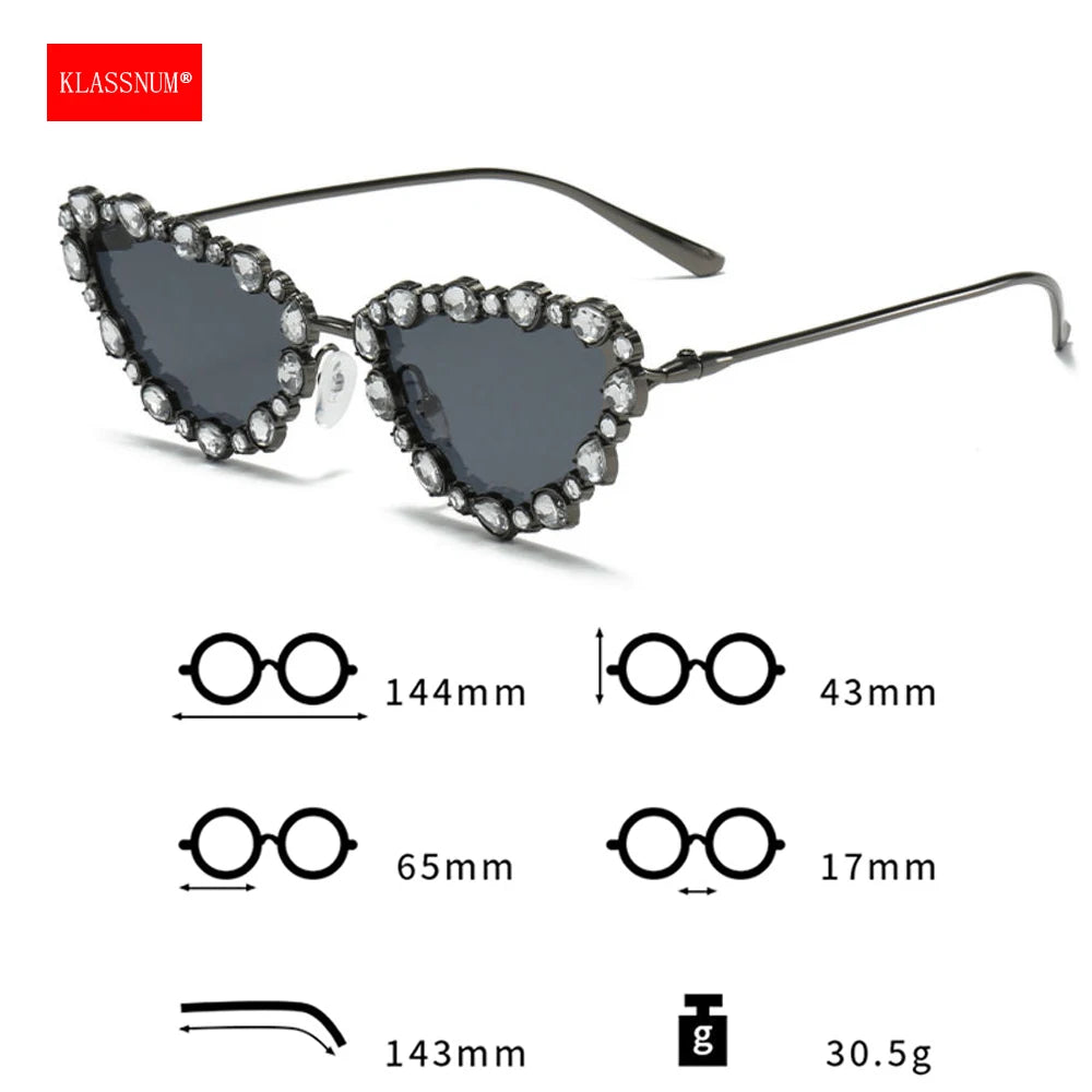 Luxury Cat-eye Rhinestone Shades