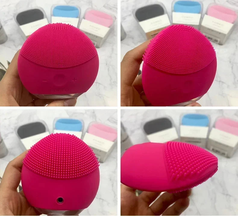 mini2 facial silicone facial cleansing brush - waterproof, level 8