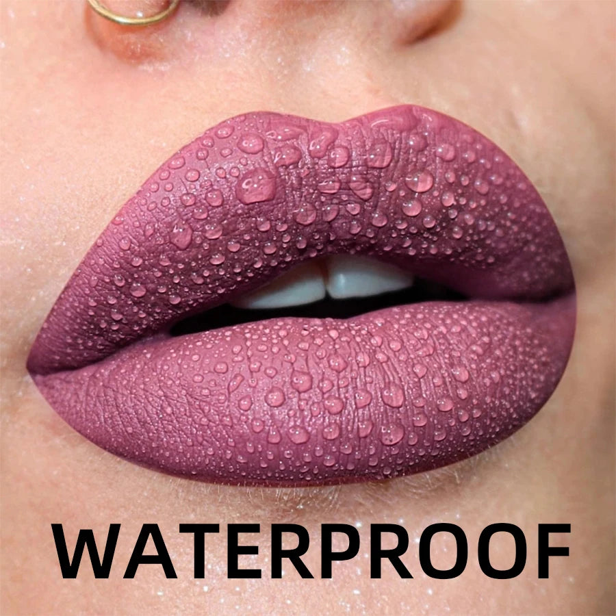 19 colors Matte Velvet Nude Waterproof Liquid Lipstick
