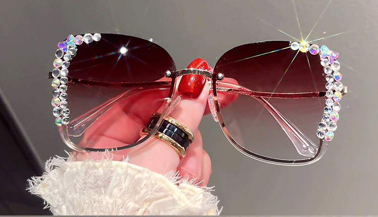 Diamond slim face high-grade sunglasses