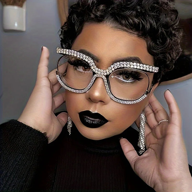 Rhinestone Oversized | Party Nightclub eyewear