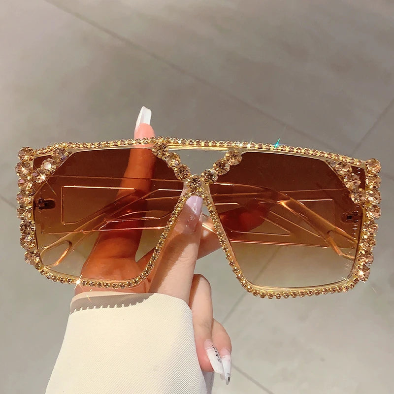 Rhinestone Trendy Decoration Sun Shades