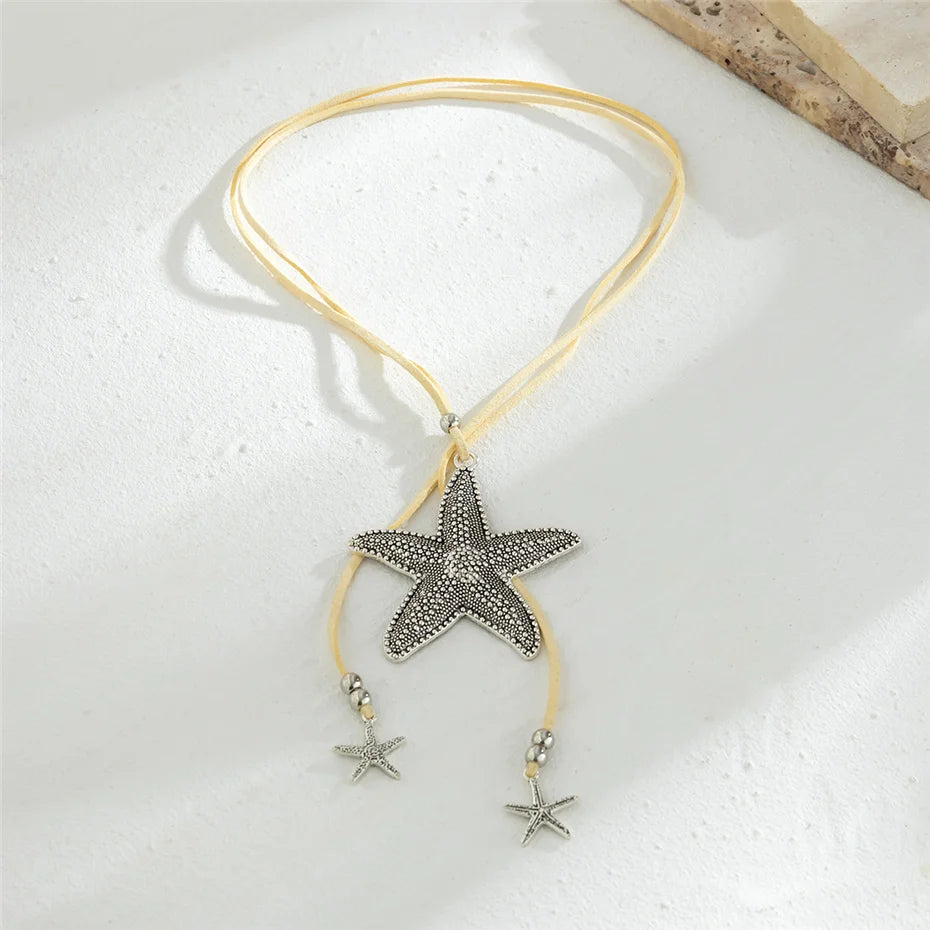 Big Star Starfish Retro Adjustable necklace