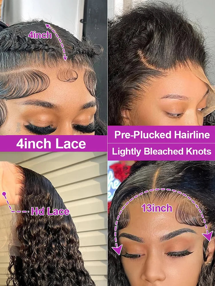 Brazilian 300% High Density Loose Deep Wave | 13x4 HD Lace Frontal Human Hair