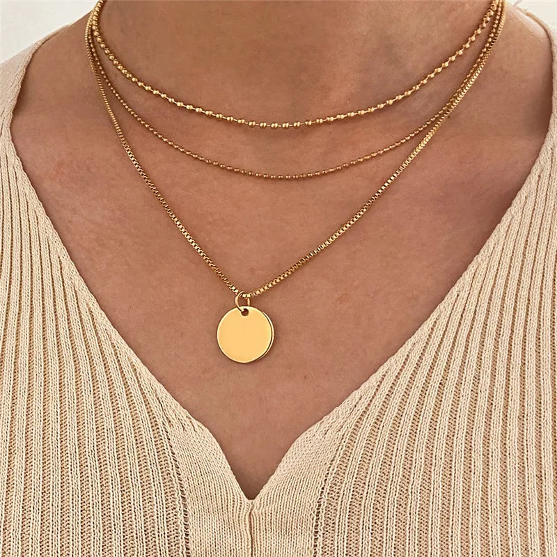 Crystal Pearl Layered Collar Necklace