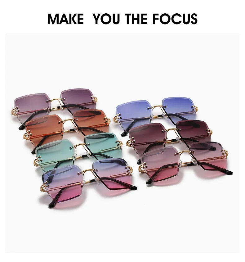 Rimless Luxury Vintage Summer Style