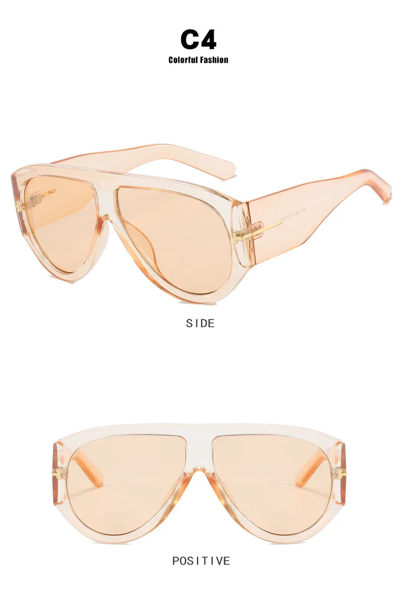 Oval Shape Trendy Street Shoot Shades - UV400