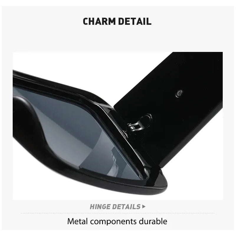 2pcs Brand Square Eyewear UV400