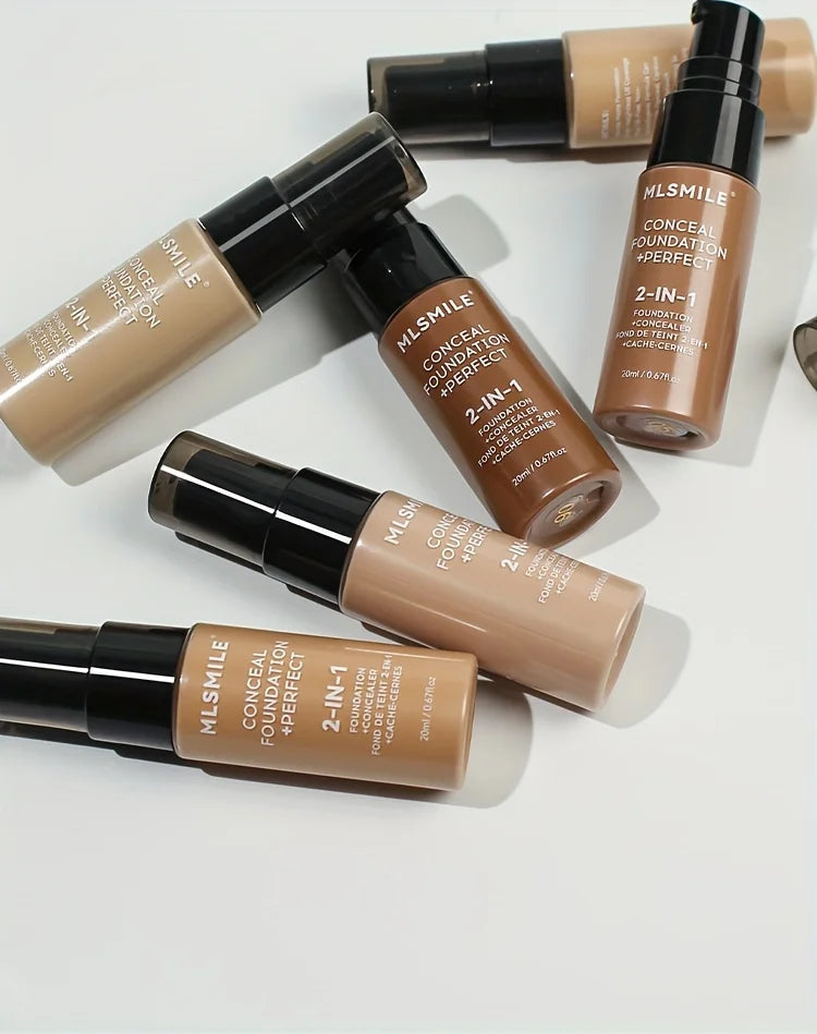 2-In-1 Oil Control Liquid Foundation And Concealer
