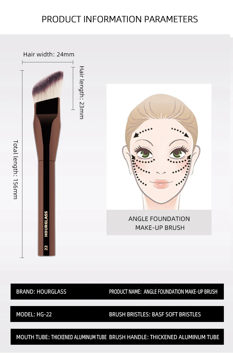 Angled Liquid Foundation Brushes