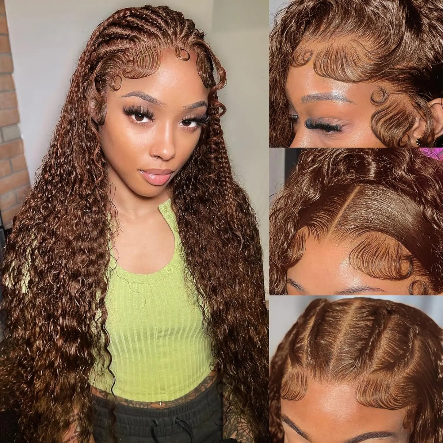 Brazilian Curly Transparent Lace |13x6 Deep Wave Frontal Human Hair