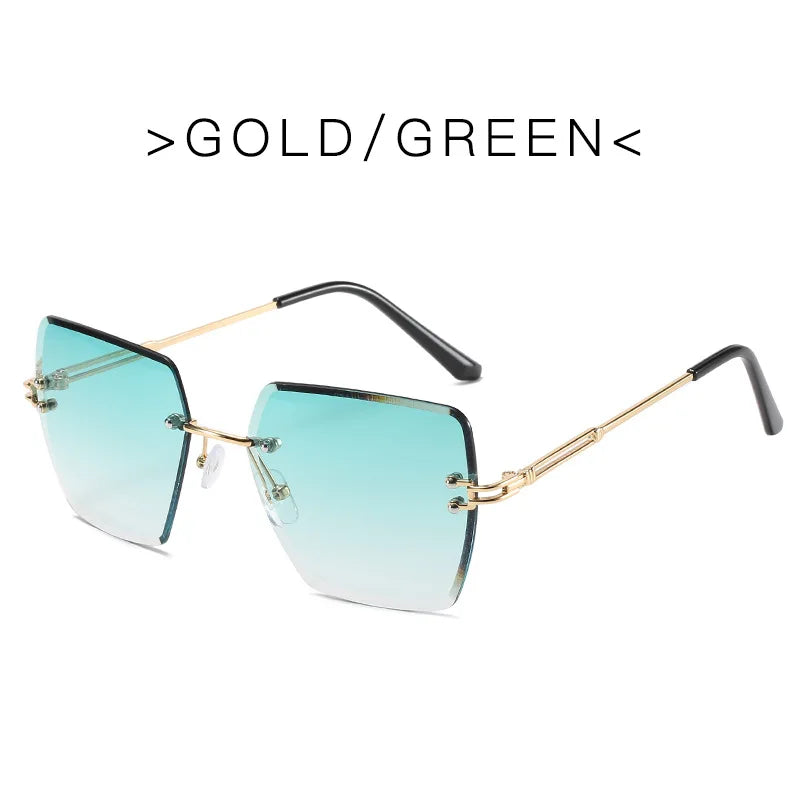 Oversized Rimless Luxury - UV400