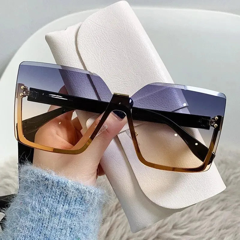 Half-frame Anti-uv Glasses