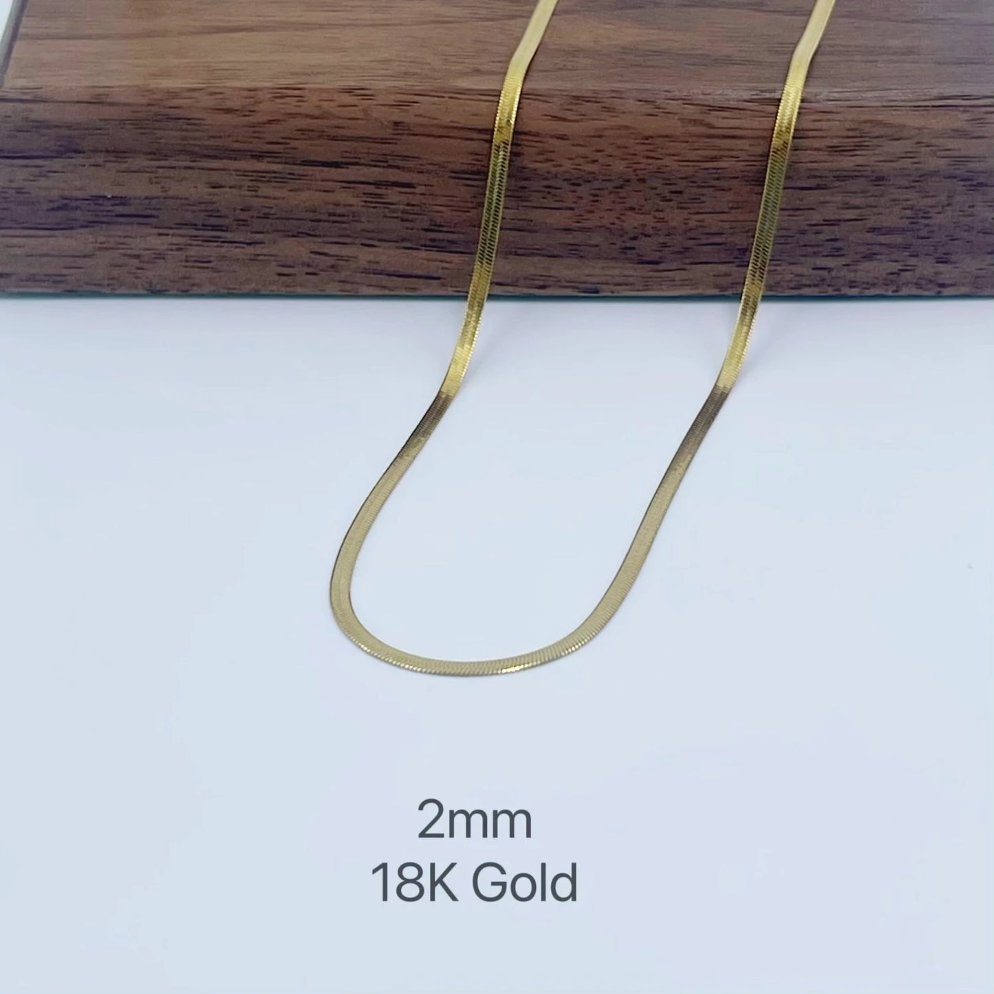Unisex Herringbone Gold