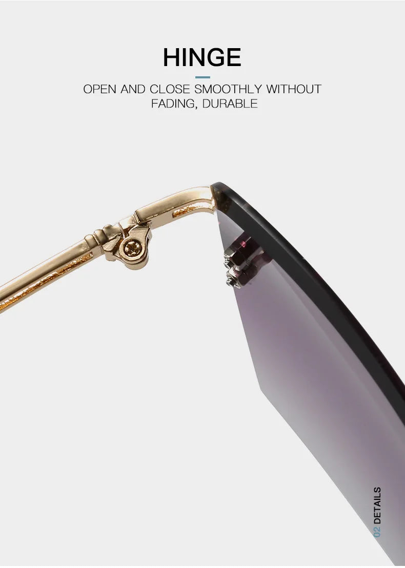 Rimless Luxury Vintage Summer Style