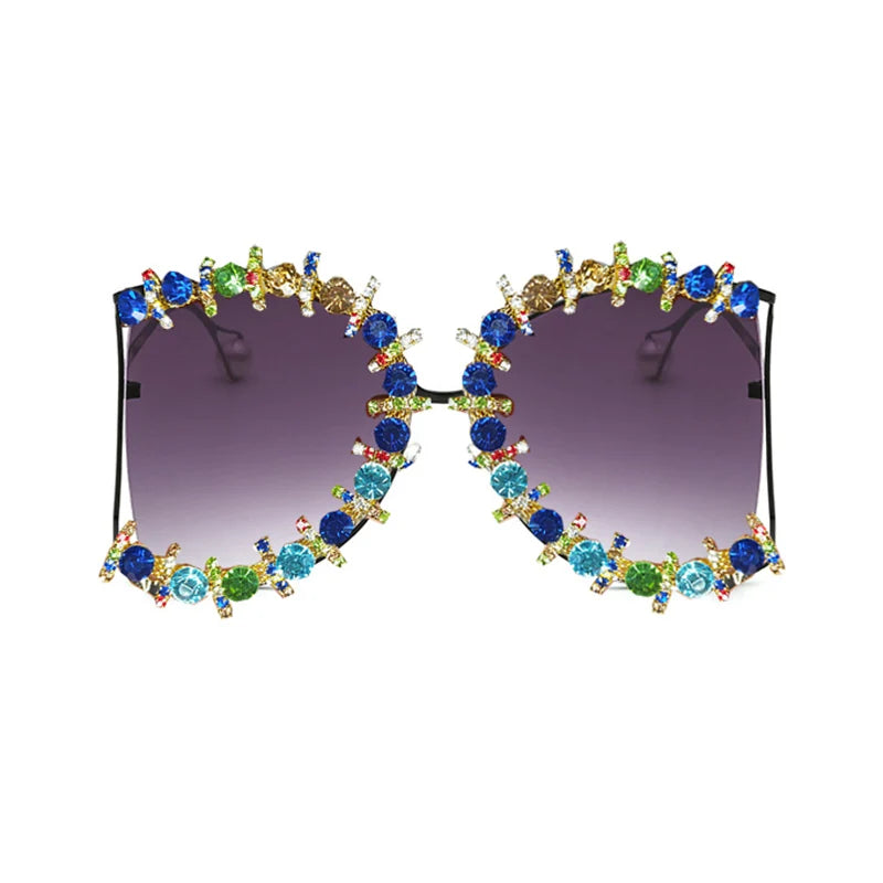 Oversized Cooling Pearl Sun Glasses