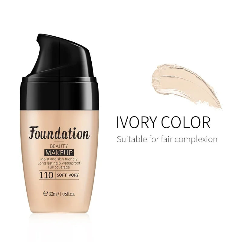 Liquid Foundation Moisturizing Long Lasting Natural Brighten
