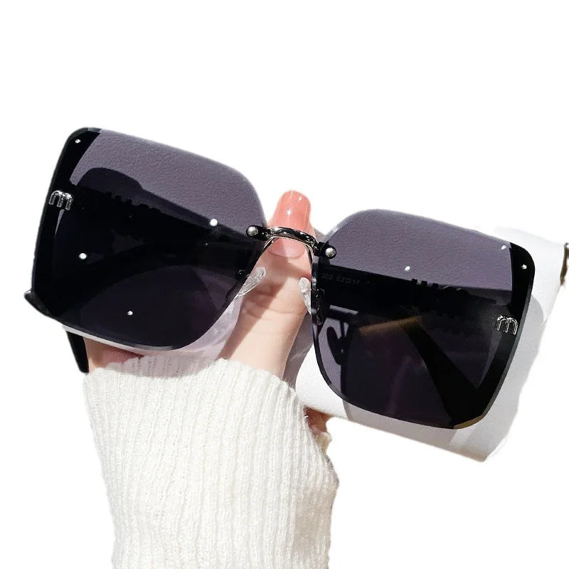 Trimmed half frame high quality sunglasses