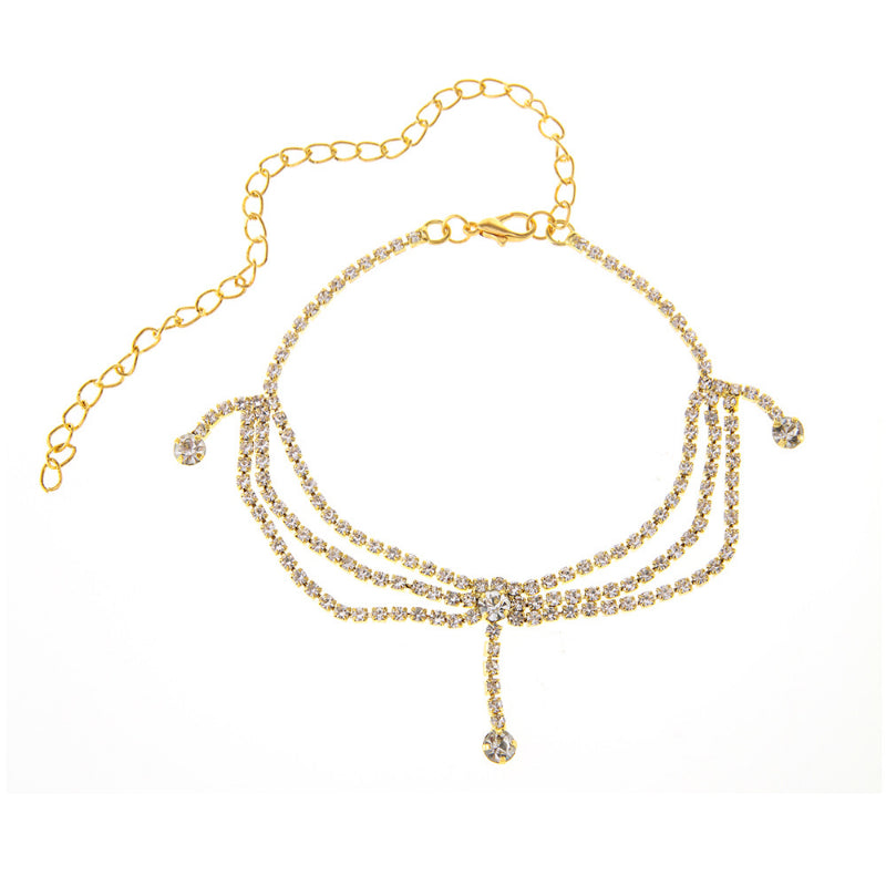 Cubic Zirconia Ankle Beach Foot Jewelry