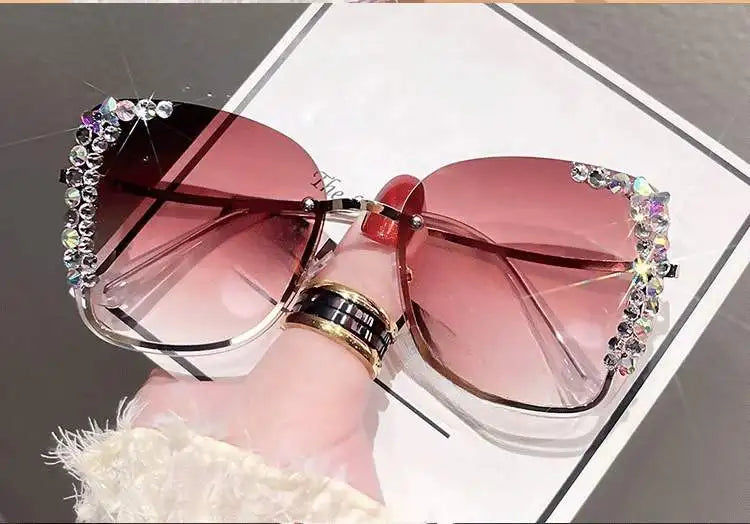 Diamond slim face high-grade sunglasses