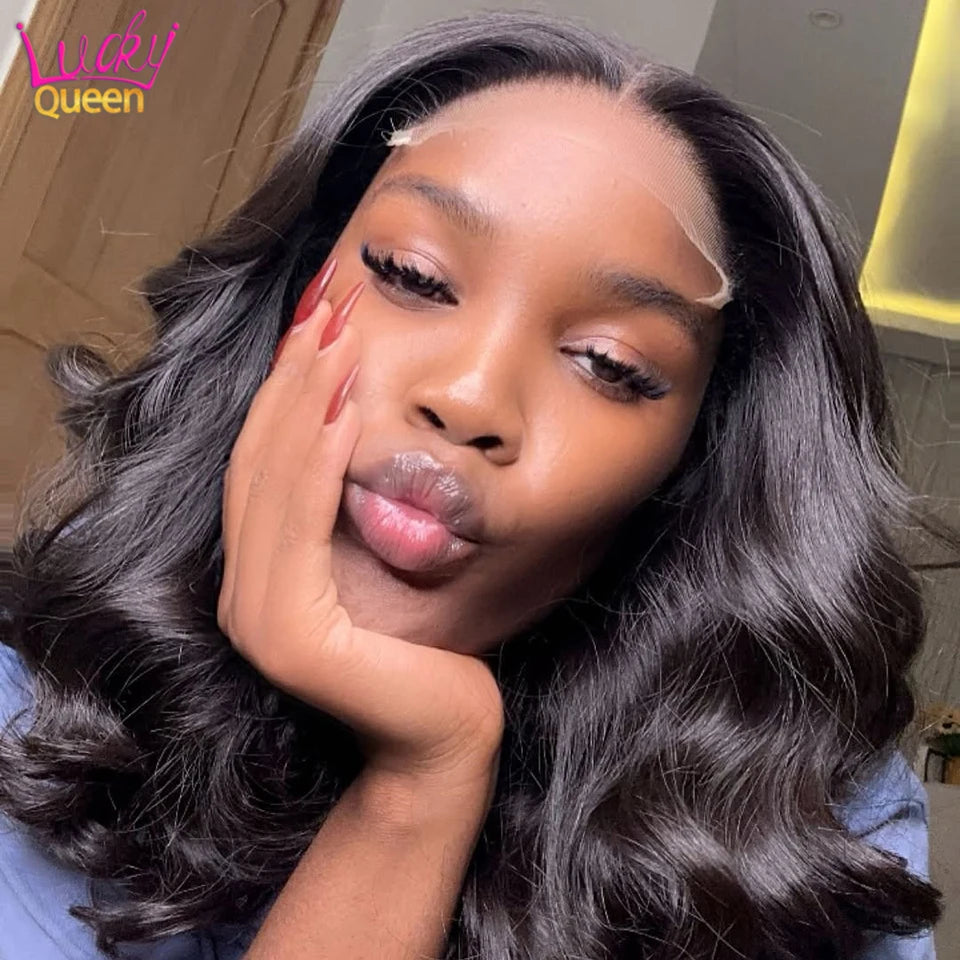 Short Bob 180 Density Pre-Plucked 13x4 Lace Front |100% Human Hair Wigs