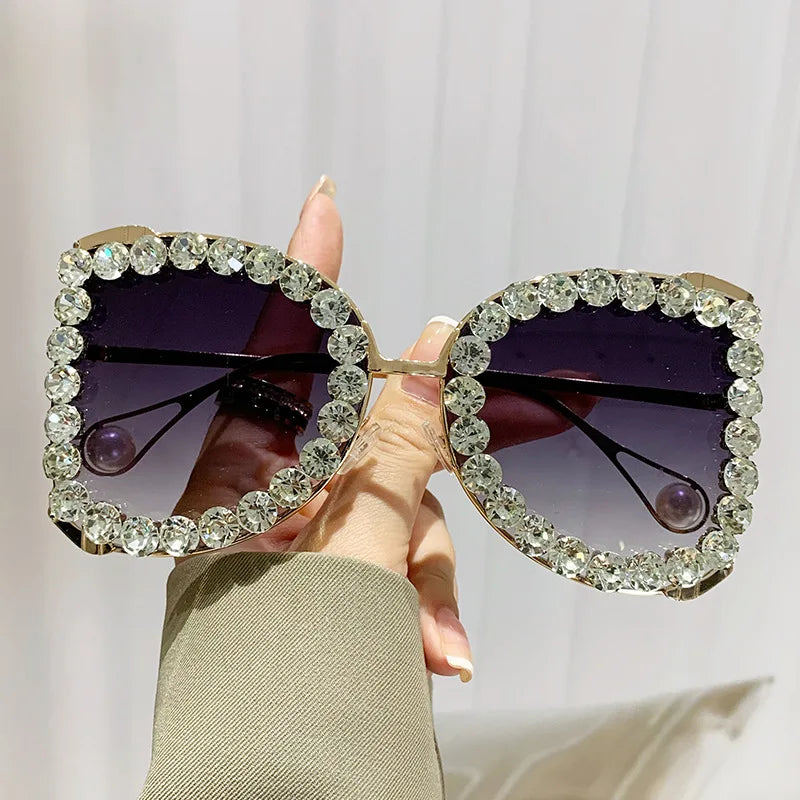 Luxury Diamonds UV400 Eyewear | European And American Style Sun Glasses