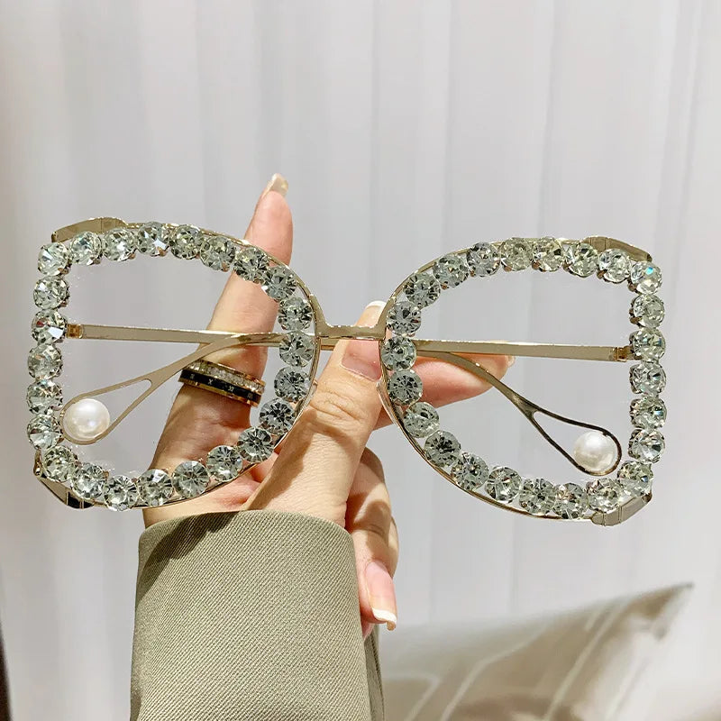 Luxury Diamonds UV400 Eyewear | European And American Style Sun Glasses
