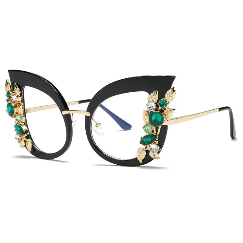 Diamond Luxury Rhinestone Butterfly SunGlasses