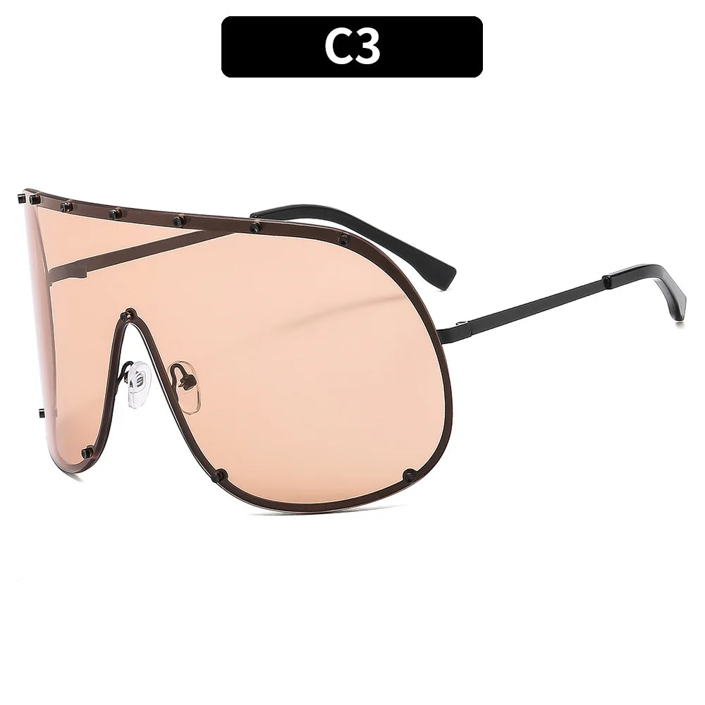 Celebrity Style High-End Brown Anti-Uv Sunglasses