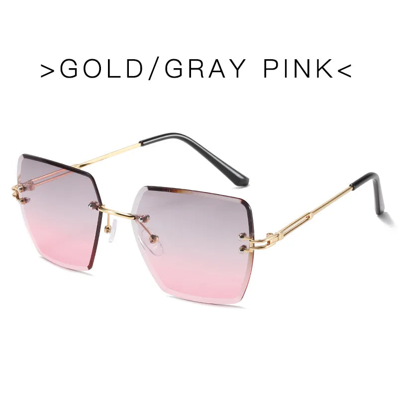 Oversized Rimless Luxury - UV400