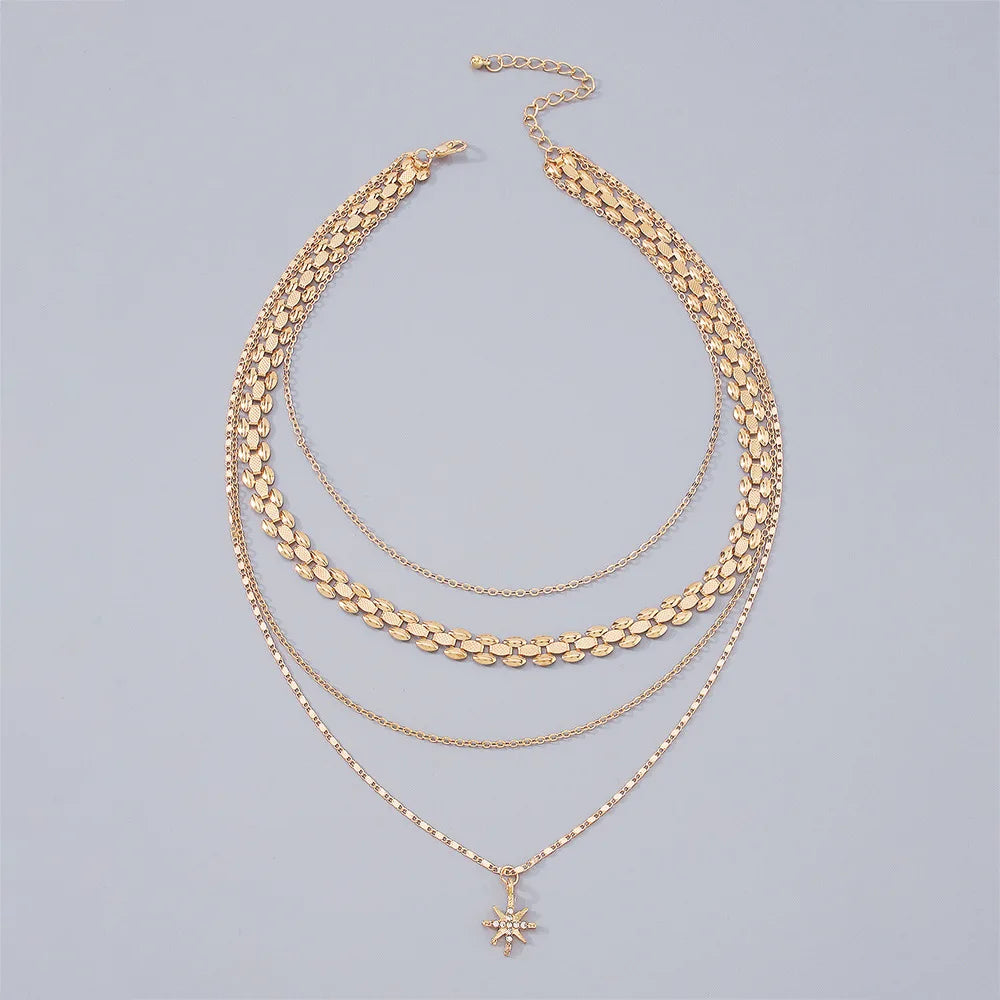 Crystal Star Pendant Necklaces