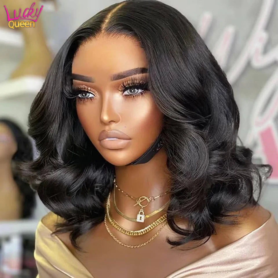 Short Bob 180 Density Pre-Plucked 13x4 Lace Front |100% Human Hair Wigs