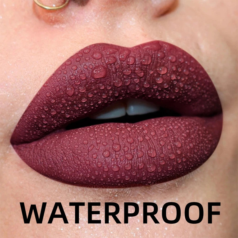 19 colors Matte Velvet Nude Waterproof Liquid Lipstick