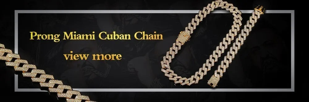 Cuban Chain Fully Iced Out AAA+ CZ