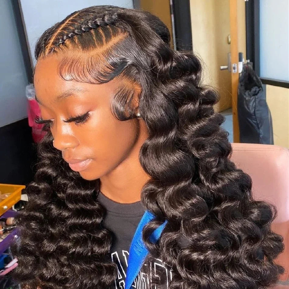 13x6 Loose Lace Front Human Hair Wigs | 250% Transparent 30, 40 Inch