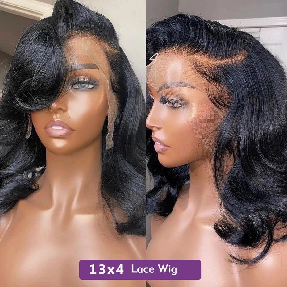 Short Bob Wigs 13x4 Lace Front Human Hair