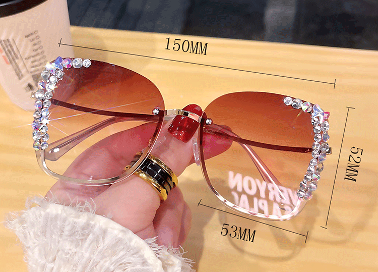 Diamond slim face high-grade sunglasses