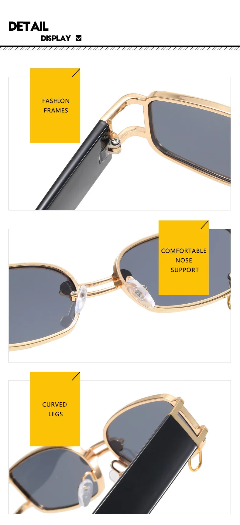 Buckle Small Frame Square Sunglasses
