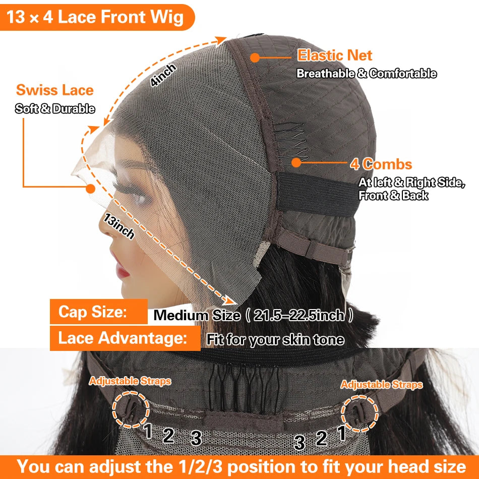 Pre-Plucked 13X4 Lace Front |13x6 HD Lace Frontal Wig
