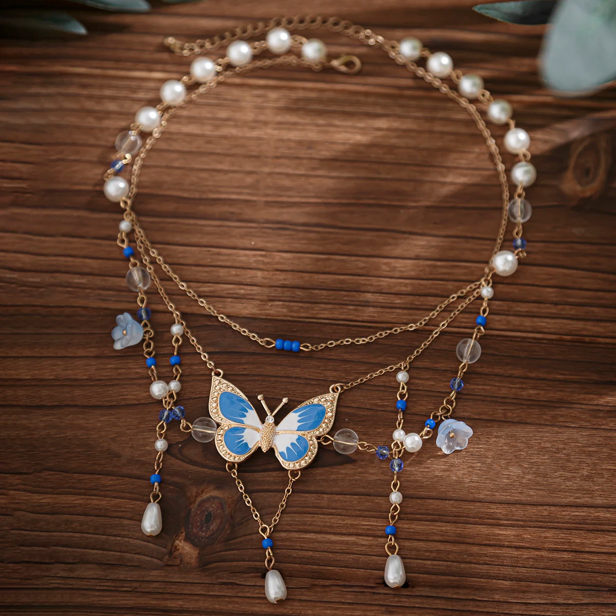 Sweet Drip Oil Butterfly Necklace Aesthetic Jewelry