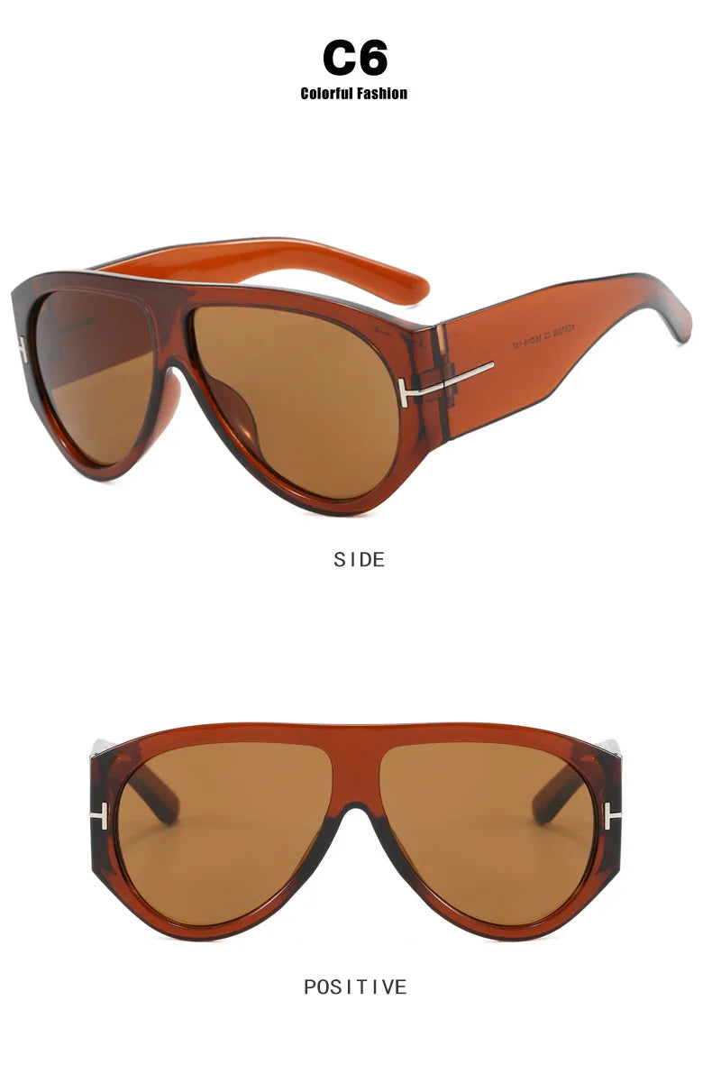 Vintage Punk Pilot Retro Stylish UV400