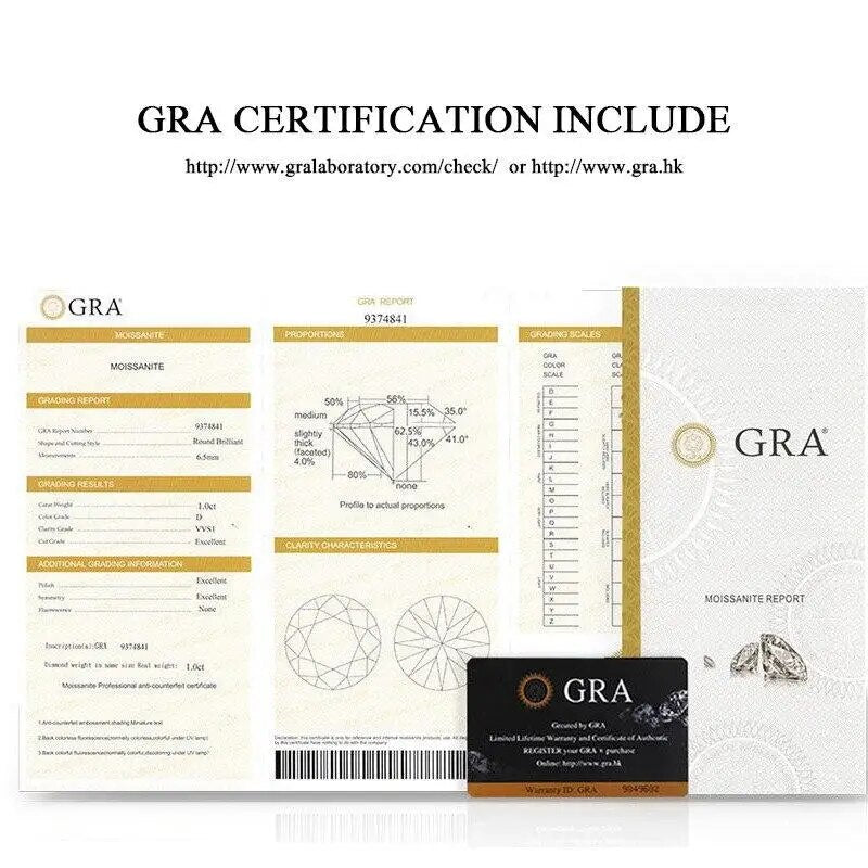 3ct 9mm Moissanite Gemstone With Certificate