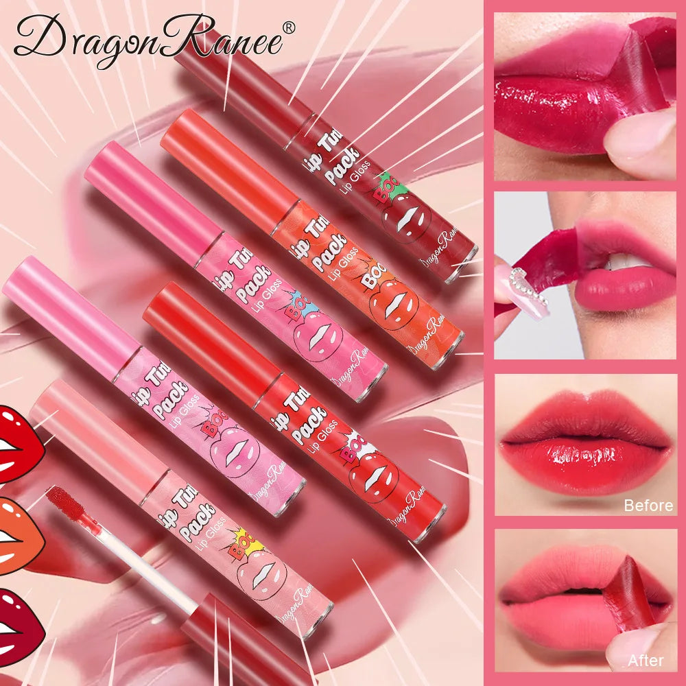 Peel Off Rose Red Lip gloss - Waterproof
