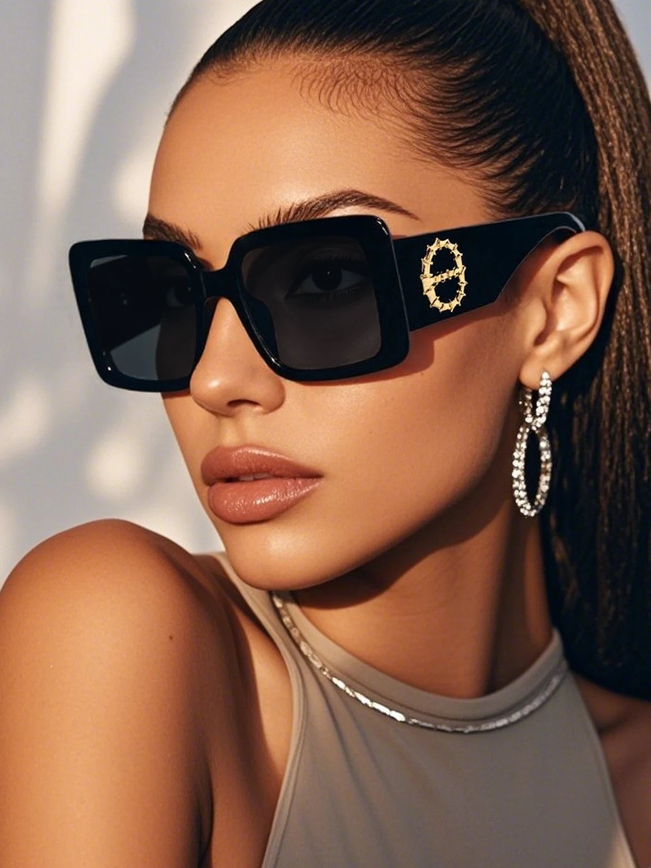 2pcs Brand Square Eyewear UV400