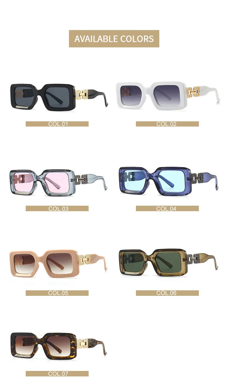 Square Retro Sunglass - UV400