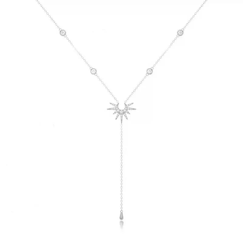 Gold Color Y-Shaped Water Drop Pendant