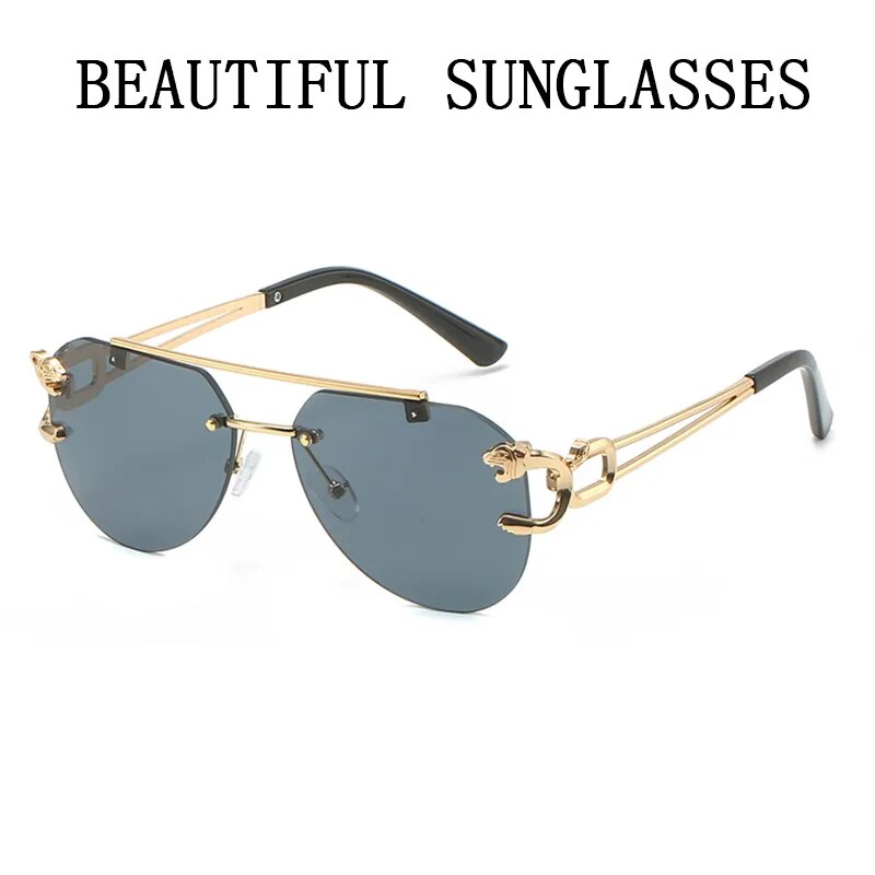 Luxury Rimless Oversized Shades
