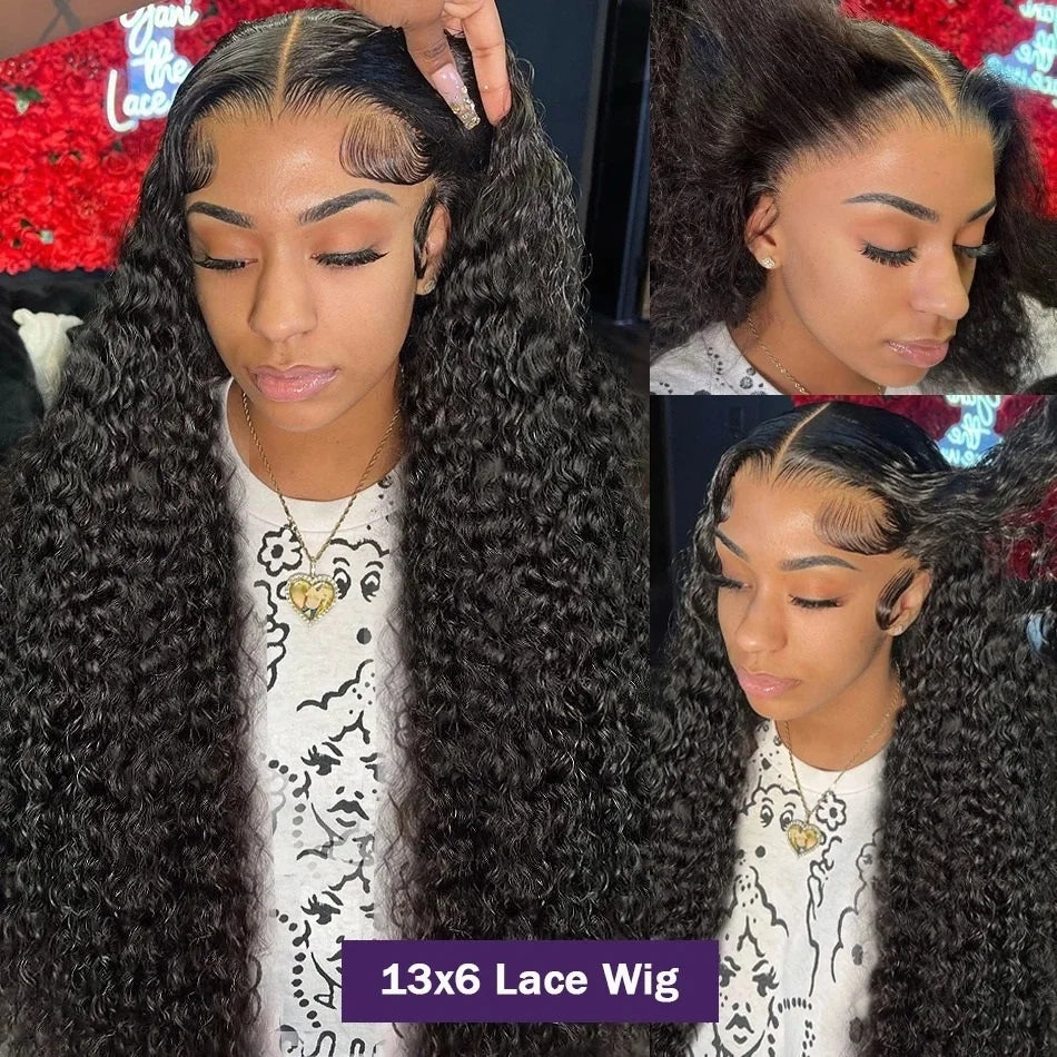 40 Inch Deep Wave 13x4 | 13x6 | 360 Hd Transparent Lace Front
