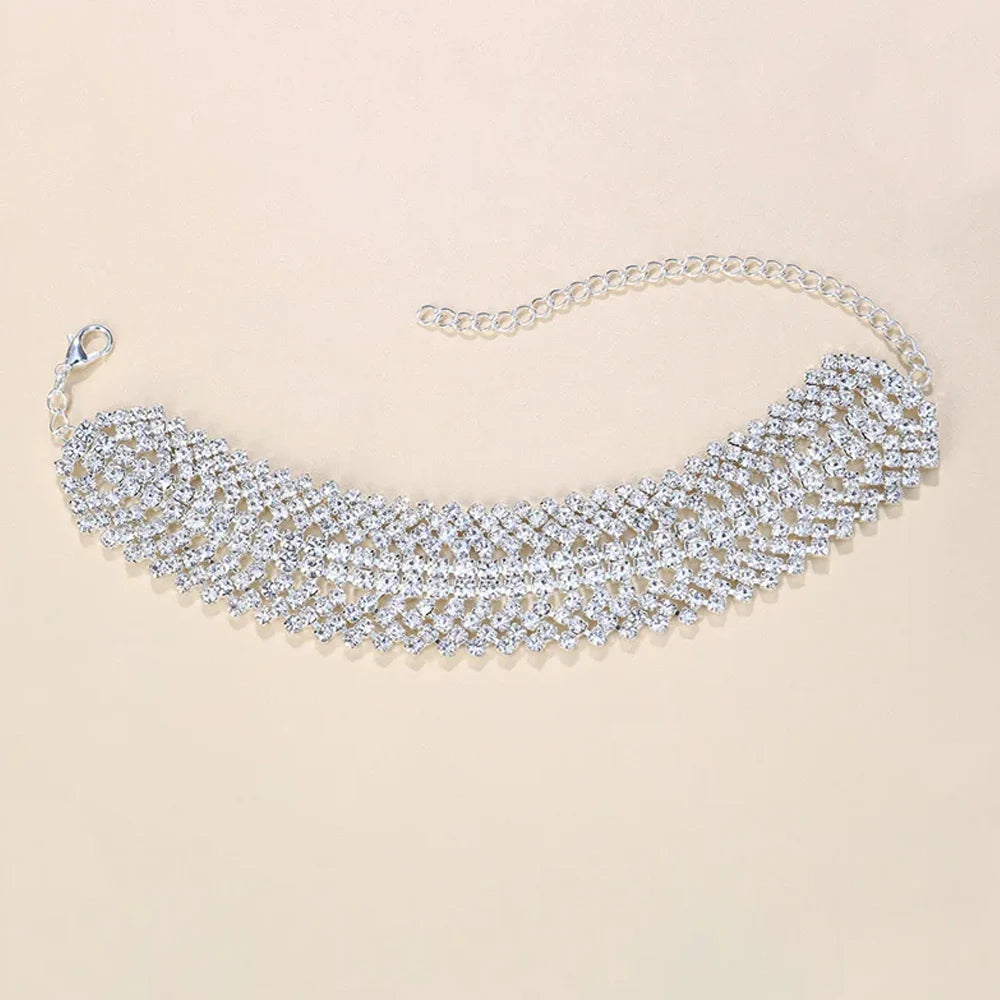 Multilayer Rhinestone Foot Chain Anklet