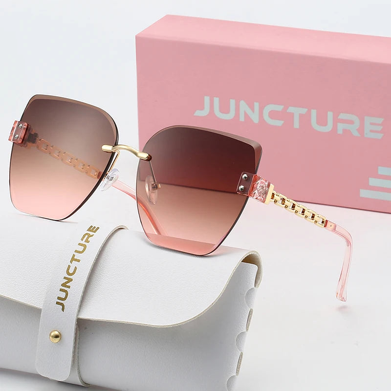Borderless Cat Eye Sun Glasses